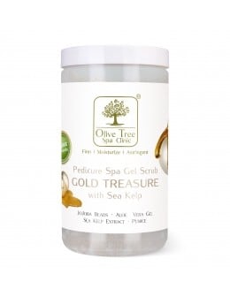 Olive Tree Spa Gold Treasure -Захарен Скраб за педикюр- 1000гр.