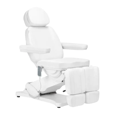 Електрически козметичен стол Sillon Classic, 3 мотора, бял