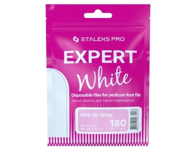 Пили за педикюр Staleks Pro DFE-10-180W 30бр/ 180 грит