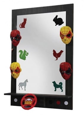 Работно място Bench Mirror Red 8501