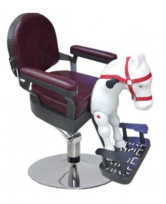 Детско столче за подстригване Horse Chair Black 8518