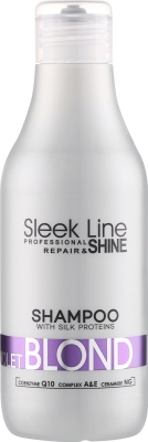 Sleek Line Шампоан за руса, сива и изсветлена коса 300мл