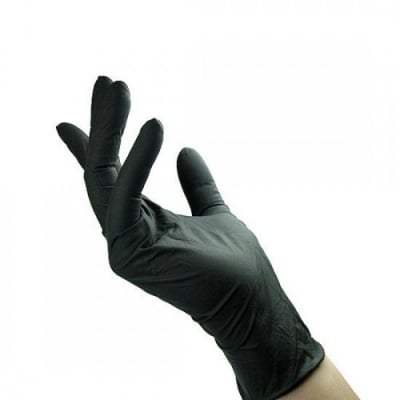 Нитрилни черни ръкавици 100бр пакет