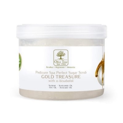 Olive Tree Spa Gold-Захарен Скраб педикюр- 400гр.