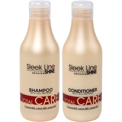SLEEK LINE TOTAL CARE Комплект Шампоан + Балсам за увредена коса