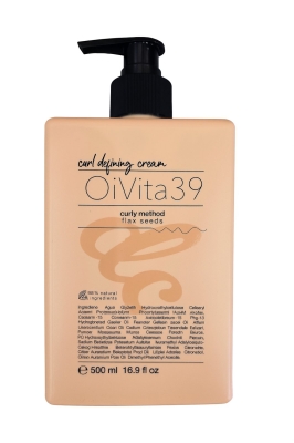 OiVita39 Curl Defining Cream With Flaxseed – Крем за дефиниране на къдрици с ленено семе 500 мл