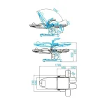 Електрически стол педикюр Azzurro 709A, 3 мотора, бял