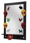 Работно място Bench Mirror Red 8501